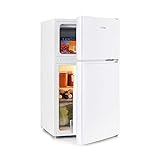 Klarstein Big Daddy - Kühlschrank mit Gefrierfach, Kühl Gefrierkombination, fridge leise, LED,...