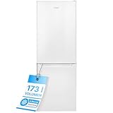 Bomann® Kühlschrank mit Gefrierfach 143cm hoch | Kühl Gefrierkombination 173L mit 3 Ablagen & 3...